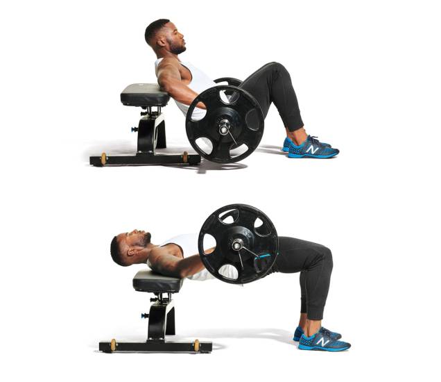Barbell hip thrust