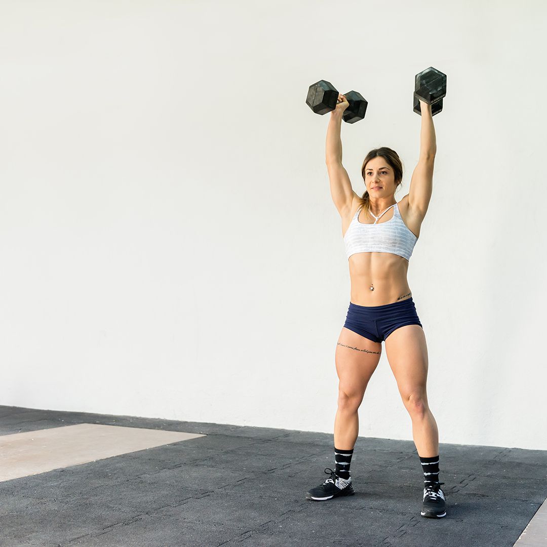 crossfit-тренировок с гантелями
